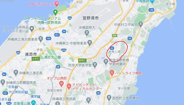 中城村（南上原エリア）
