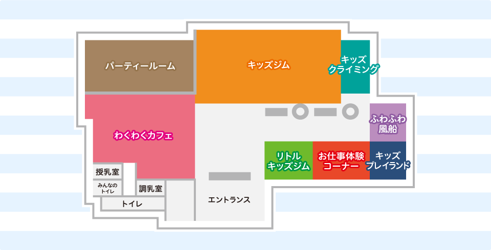 わくわくキッズランドの施設内はどんな感じ?